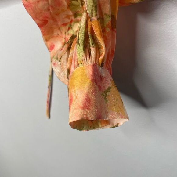XIAOLI Floral Off Shoulder Top XS Bridgerton Style - Picture 7 of 9